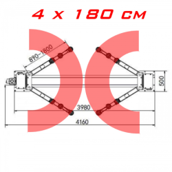Podnośnik dwukolumnowy normet pk-5500a bus 400v 5.5 T