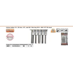 Listwa imbusy h14-h24 100mm'corona'1/2's2