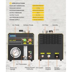 Dymny tester szczelności układów generator dymu sdt205s