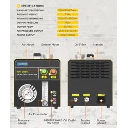 Dymny tester szczelności układów generator dymu sdt205s