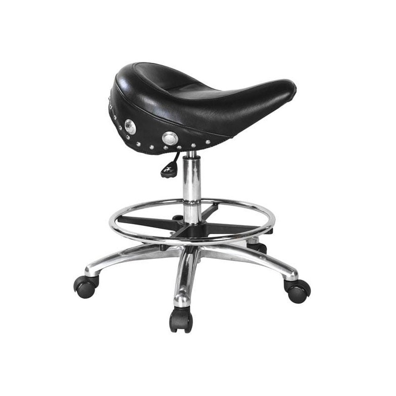 Wygodny teleskopowy fotel stołek warsztatowy (harley-davidson)