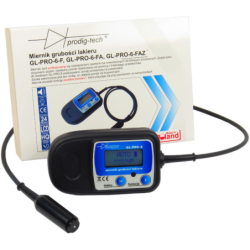 Profesjonalny miernik grubości lakieru z sondą na przewodzie