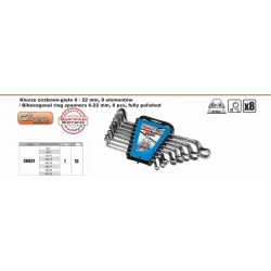 Klucze ocz-gięte corona 6-22mm 8 elem.