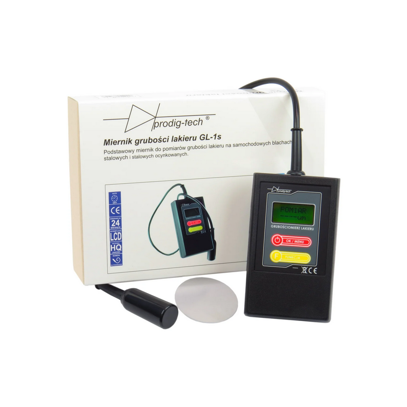 Podstawowy miernik lakieru z sondą na przewodzie