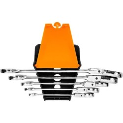 Klucze z grzechotką na przegubie 8-19mm łamane corona