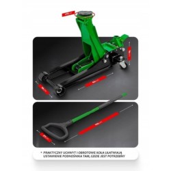 Podnośnik hydrauliczny żaba 3.5 t lewarek niska 80-495 guma