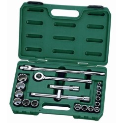 Zestaw klucze nasadowe 1/2” calowe 20 el sata