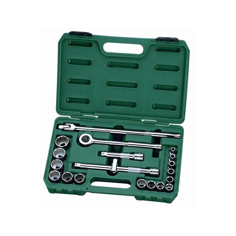 Zestaw klucze nasadowe 1 2 calowe 20 el sata