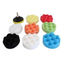 Zestaw gąbek do polerowania lakieru 80mm 9el