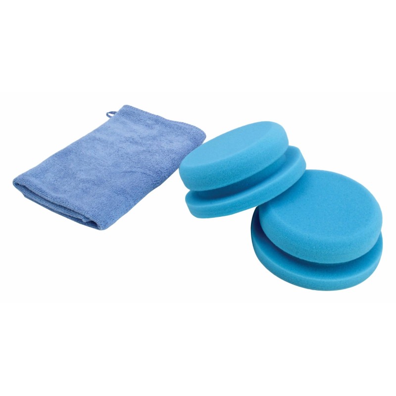 Zestaw do ręcznego polerowania - gąbki oraz mikrofibra