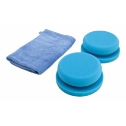 Zestaw do ręcznego polerowania - gąbki oraz mikrofibra