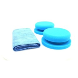 Zestaw do ręcznego polerowania - gąbki oraz mikrofibra