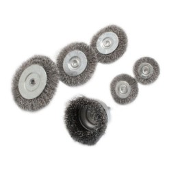 Zestaw szczotek drucianych stalowych 6szt