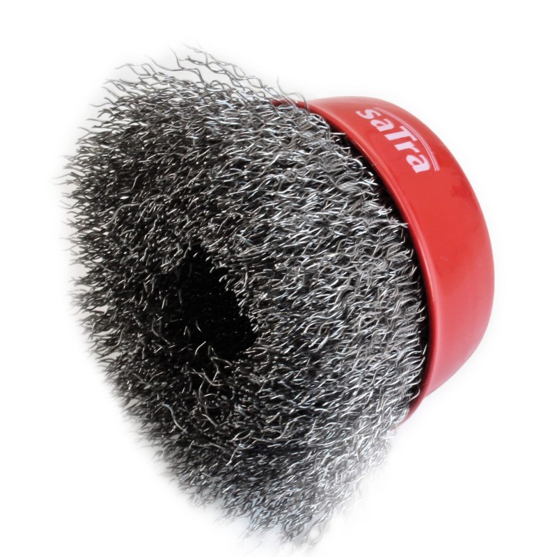 Szczotka do szlifierki kątowej z drutem falistym 100mm