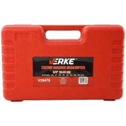 Zestaw nasadek udarowych 3/4″ 24-38 mm verke
