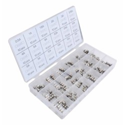 Zestaw bezpieczników szklanych 5x20mm 180szt