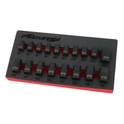 Sada nástrčných hlavíc torx 3/8 a 1/2 18el
