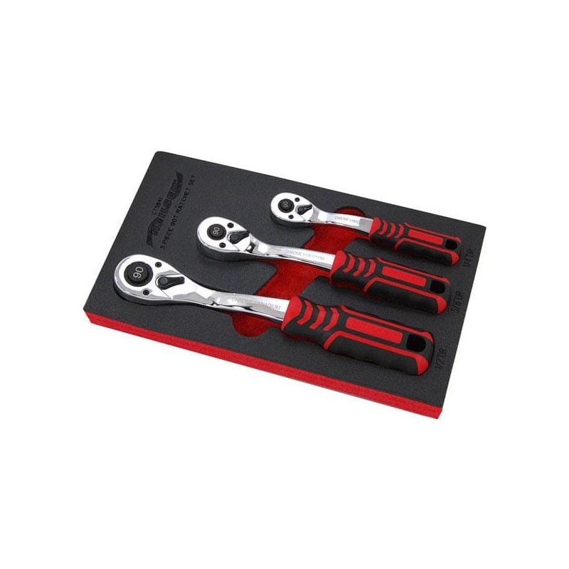 Zestaw 3 grzechotek w piance zakrzywione 1 4 3 8 1 2