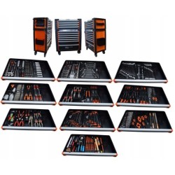 Tool cabinet workbench trolley 612El 10 drawers Overhead cabinet Corona Richmann