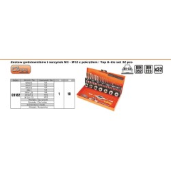 Gwintownik zestaw gwintowników i narzynek m3-m12