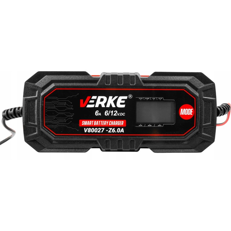 Prostownik automatyczny ładowarka do akumulatora lcd 6v 12v 6a