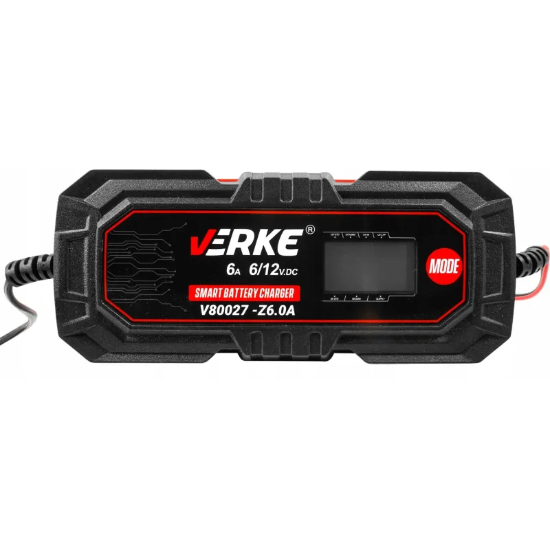 Prostownik automatyczny ładowarka do akumulatora lcd 6v 12v 6a