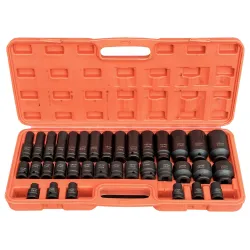 Nasadki udarowe 1 2 zestaw nasadek udarowych 8-32 mm 35 elementów