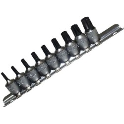 Nasadki torx pięciokątne ts z otworem ts10-ts50