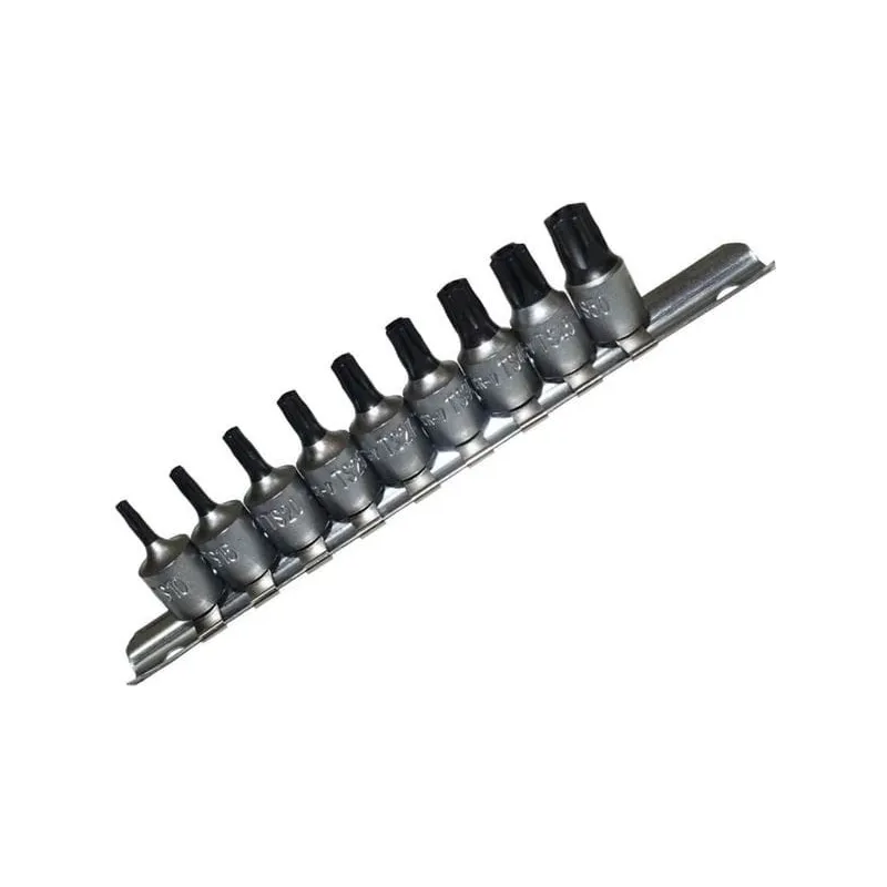 Nasadki torx pięciokątne ts z otworem ts10-ts50