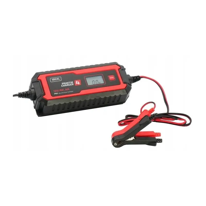 Prostownik automatyczny przenośny praktik charger 4 lcd 6 12v 14-100ah