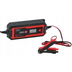 Prostownik automatyczny przenośny praktik charger 4 lcd 6/12v 14-100ah
