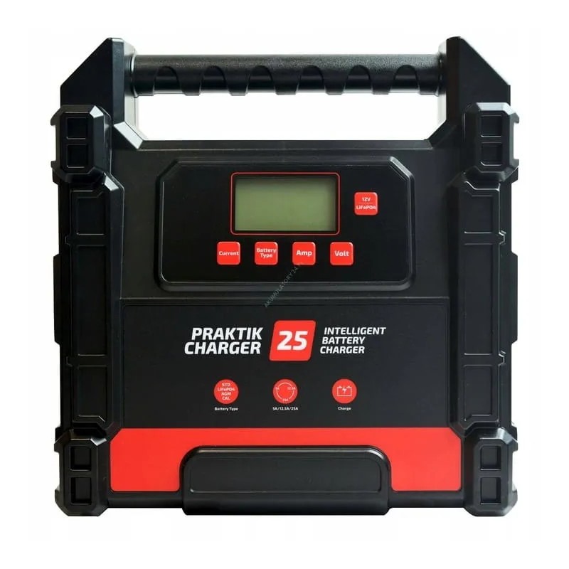 Inteligentny prostownik akumulatorowy 12v 24v 25a 10-500ah