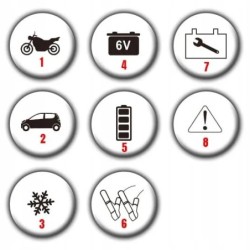 Prostownik automatyczny ładowarka do akumulatorów 6v 12v 10a