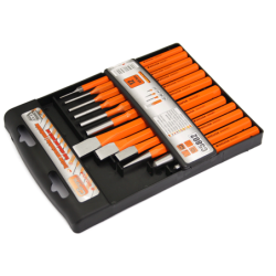 Zestaw przecinaków, przebijaków i punktaków 12 elem.