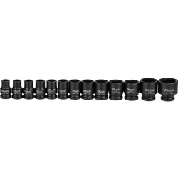 Impact socket set 1/2 10-30mm corona c4021