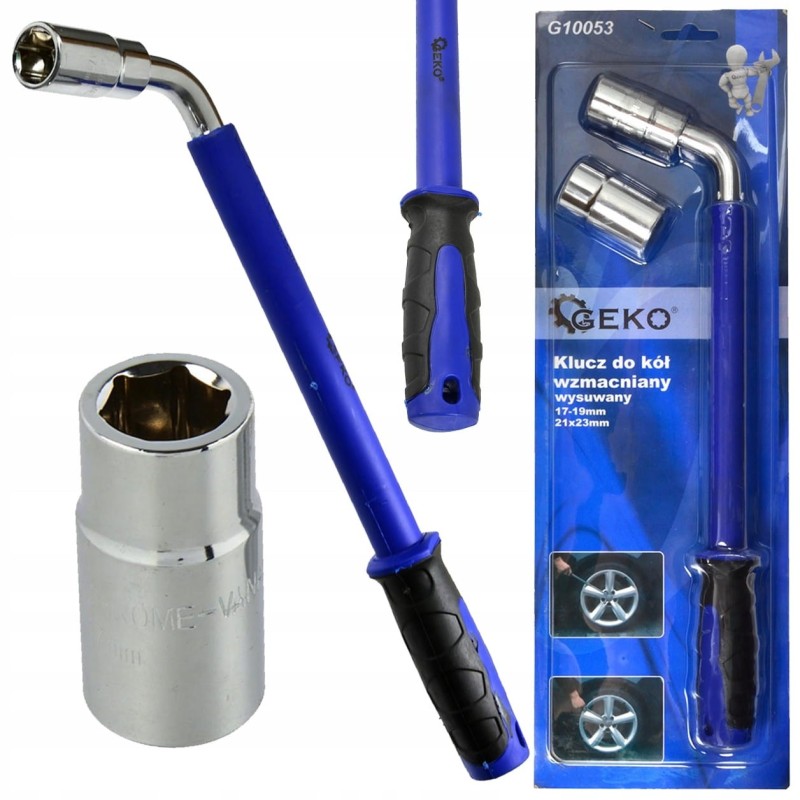 Klucz do kół teleskopowy 17 19 21 23mm mocny geko