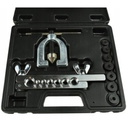 Press tool set for fitting brake lines