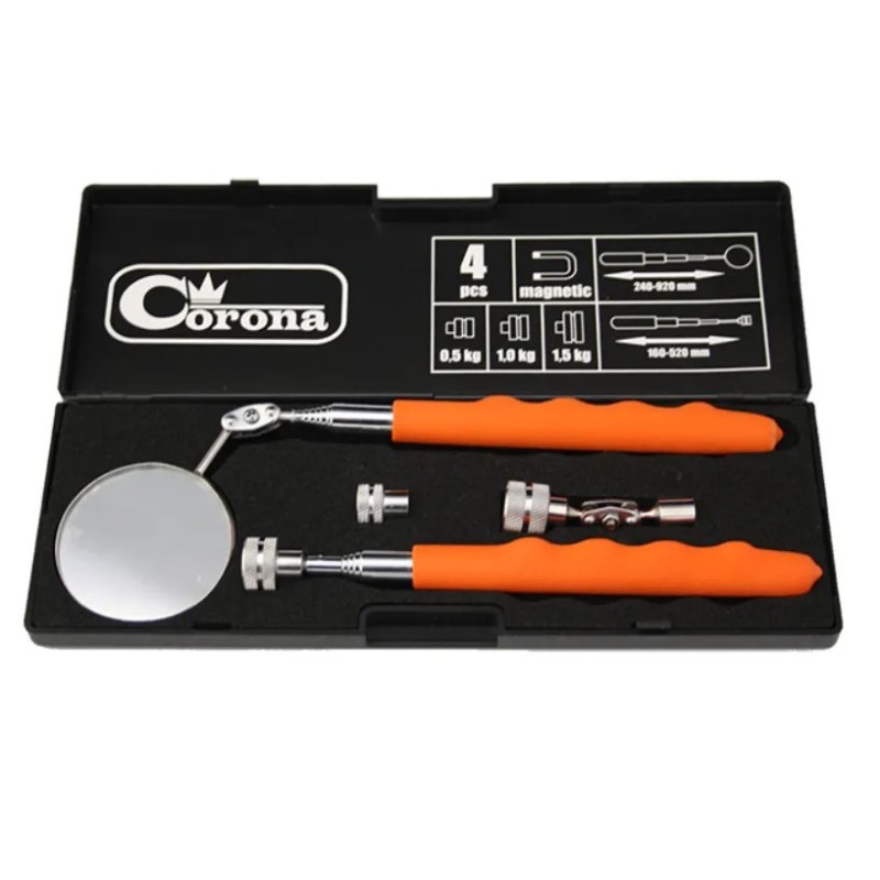 Zestaw inspekcyjny lusterko chwytak magnetyczny teleskopowa rączka