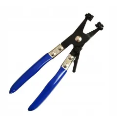 Crimping pliers for crossed cable ties