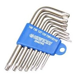 Kpl. imbusów 7 szt. 1147 - torx z otworem t10 - t40, uchwyt plast. blister