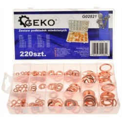 Zestaw podkładek miedzianych 220 szt