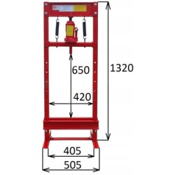 Prasa hydrauliczna 12 ton 12t - warsztatowa
