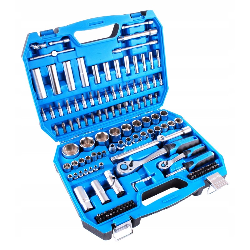 Klucze nasadowe zestaw 144 narzędzi kluczy hogert