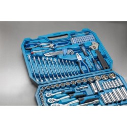 Hogert zestaw nasadki bity klucze nasadowe 131 szt w walizce