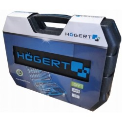 Hogert zestaw narzędzi kluczy nasadowych 1/4,3/8,1/2'' 222 elementy walizka