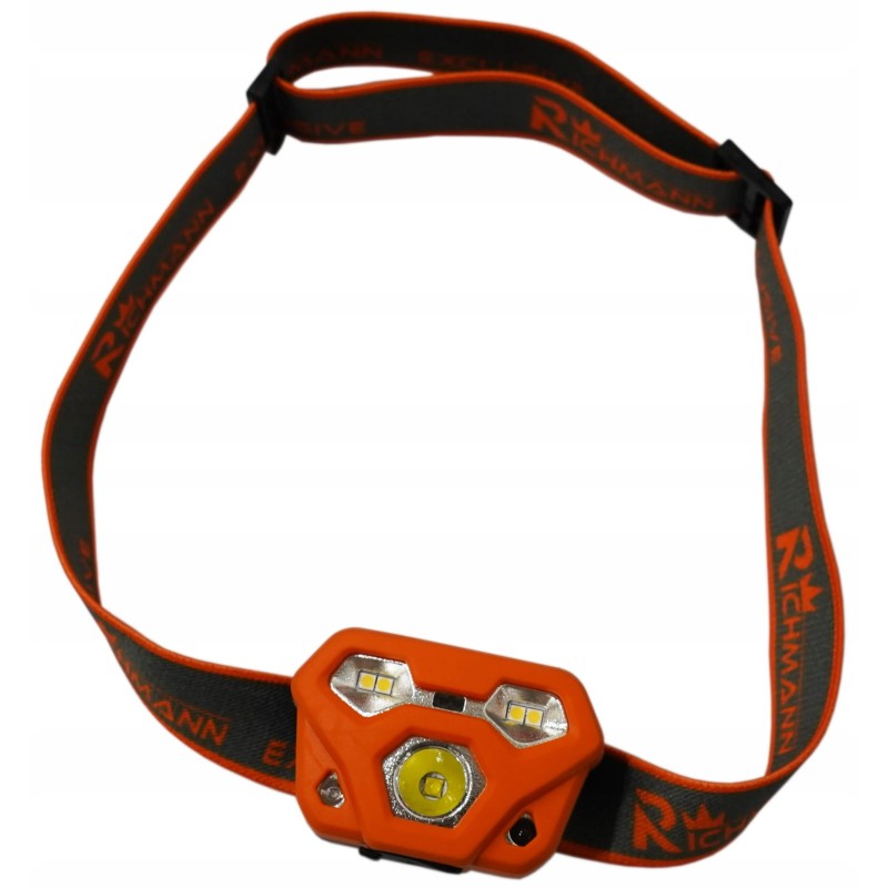 Latarka czołowa lampa 230v 5v usb czujnik ruchu led 4w led 2w