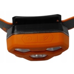 Latarka czołowa lampa 230v/5v usb czujnik ruchu led 4w led 2w