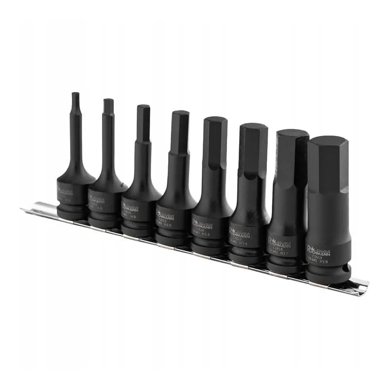 Zestaw kluczy imbus klucze udarowe h5-19 hex 1 2