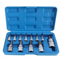 Nasadki torx 5-kąt ts8-ts60 zestaw nasadek torx