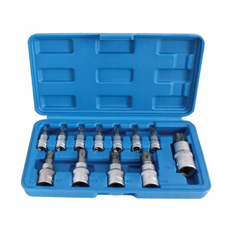 Nasadki torx 5-kąt ts8-ts60 zestaw nasadek torx